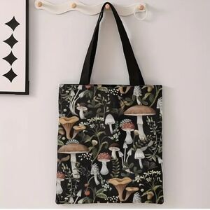mushroom tote bag shopping accessory mycology bag mycelium